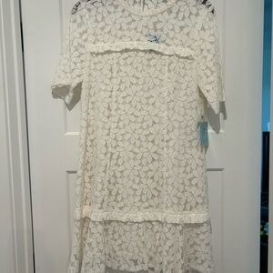 NWT CeCe Elegant White Lace Dress Women’s Size 6